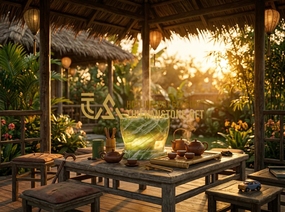 15+ Mẫu bếp đá đun nước pha trà Nhật Bản đẹp và tinh xảo nhất hiện nay - Hình 7 15+ Mẫu bếp đá đun nước pha trà Nhật Bản đẹp và tinh xảo nhất hiện nay - Tạo ảnh tiếng Anh: A warm and emotional scene of a multi-generational family (gr