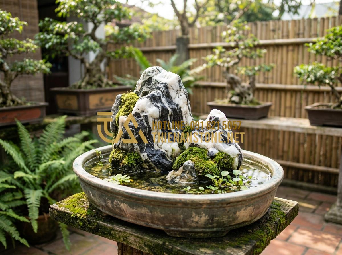 15+ Mẫu tiểu cảnh đá Tuyết Sơn hiện đại tối ưu diện tích sân vườn - Hình 22 15+ Mẫu tiểu cảnh đá Tuyết Sơn hiện đại tối ưu diện tích sân vườn - Long-term preserved Tuyet Son stone miniature scene looking fresh after years of