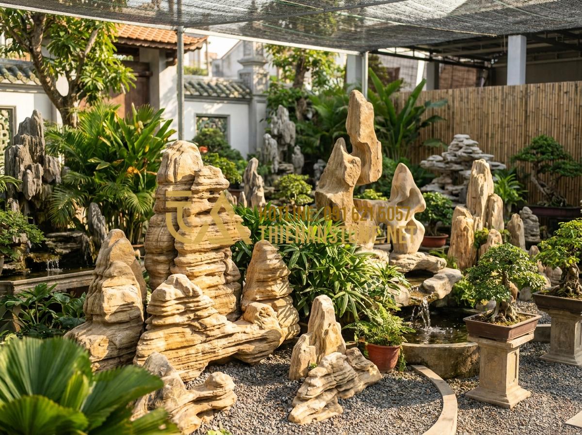 99+ Mẫu Hòn Non Bộ Đá Cổ Thạch Đẹp Hút Hồn & Bảng Giá Thi Công Trọn Gói - Hình 12 99+ Mẫu Hòn Non Bộ Đá Cổ Thạch Đẹp Hút Hồn & Bảng Giá Thi Công Trọn Gói - Collection of over 20 different large ancient stone non bộ designs featuring tra