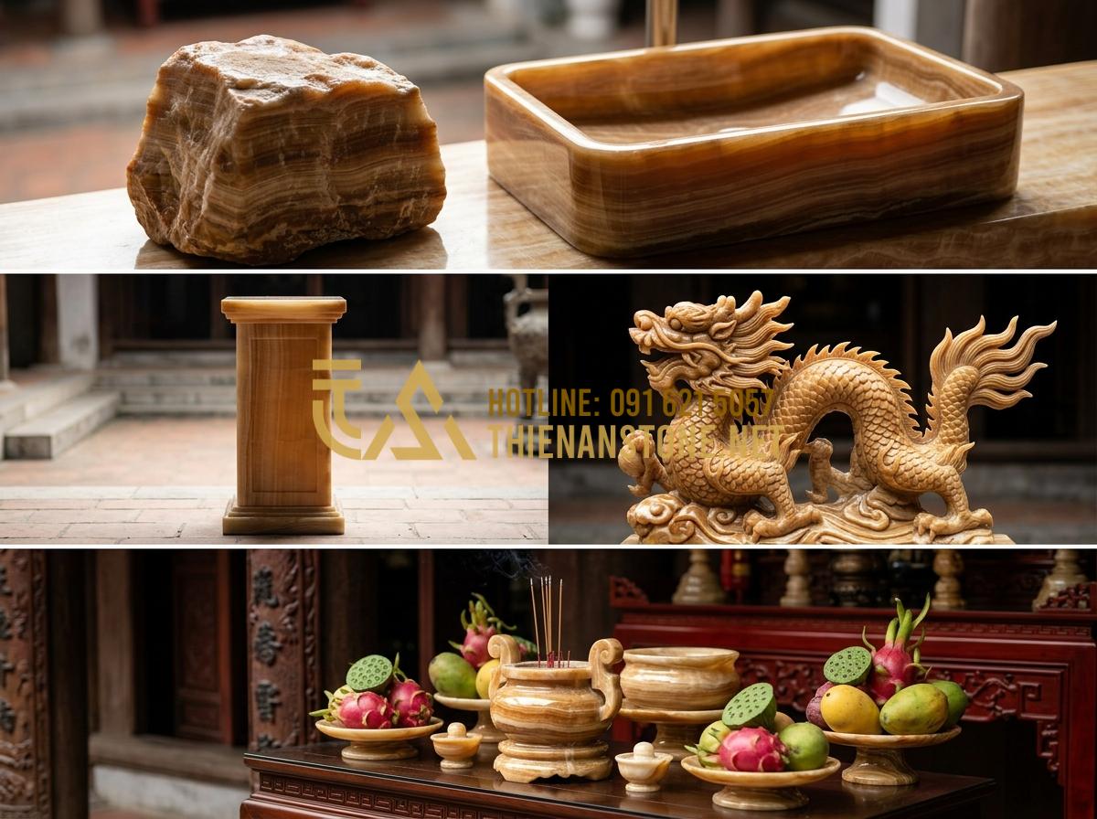 Báo Giá Bộ Đồ Thờ Cúng Bằng Đá 2026: Mua Đồ Thờ Đá Ở Đâu Uy Tín, Giá Tại Xưởng? - FAQ section visual with common questions about stone worship pricing and quality