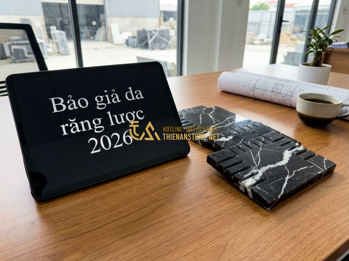 Báo Giá Đá Răng Lược Ốp Tường Mới Nhất 2026 – Giá Đá Răng Lược Đen Theo M2 Chi Tiết - Hình 2 Báo Giá Đá Răng Lược Ốp Tường Mới Nhất 2026 – Giá Đá Răng Lược Đen Theo M2 Chi Tiết - Tạo ảnh tiếng Anh: A professional price list document or digital tablet displayi