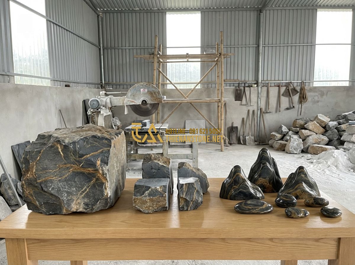 Báo Giá Đá Vân Thạch Mới Nhất 2024: Bảng Giá Chi Tiết Từng Loại Và Nơi Mua Uy Tín - Hình 2 Báo Giá Đá Vân Thạch Mới Nhất 2024: Bảng Giá Chi Tiết Từng Loại Và Nơi Mua Uy Tín - Tạo ảnh tiếng Anh: A professional infographic or table showing different types o