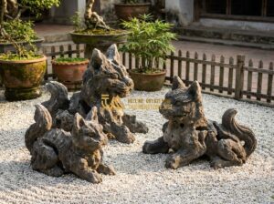 Cách Làm Sạch Và Bảo Quản Đá Tai Mèo Dài Lâu Không Mất Màu - Tạo ảnh tiếng Anh: A high-quality, professional photograph of a Zen garden featu