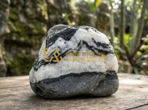 Cách nhận biết đá Tuyết Sơn tự nhiên thật giả chuẩn xác 100% - High-resolution close-up photograph of authentic natural Tuyet Son stone display