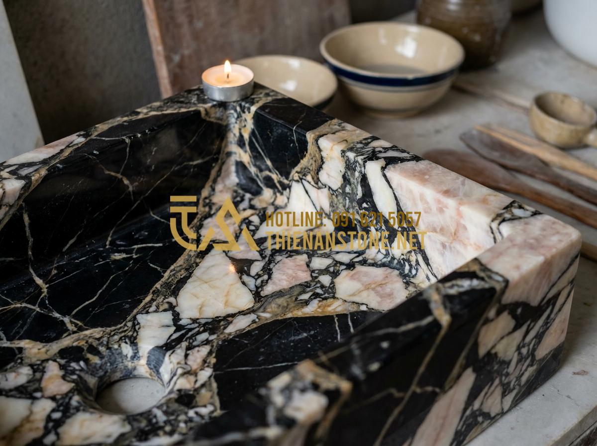 Cấu Tạo Lò Sưởi Đốt Củi: Tiêu Chuẩn Kỹ Thuật Để Không Bị Khói Vào Nhà - Tạo ảnh tiếng Anh: Close-up of natural stone textures showing heat resistance, c