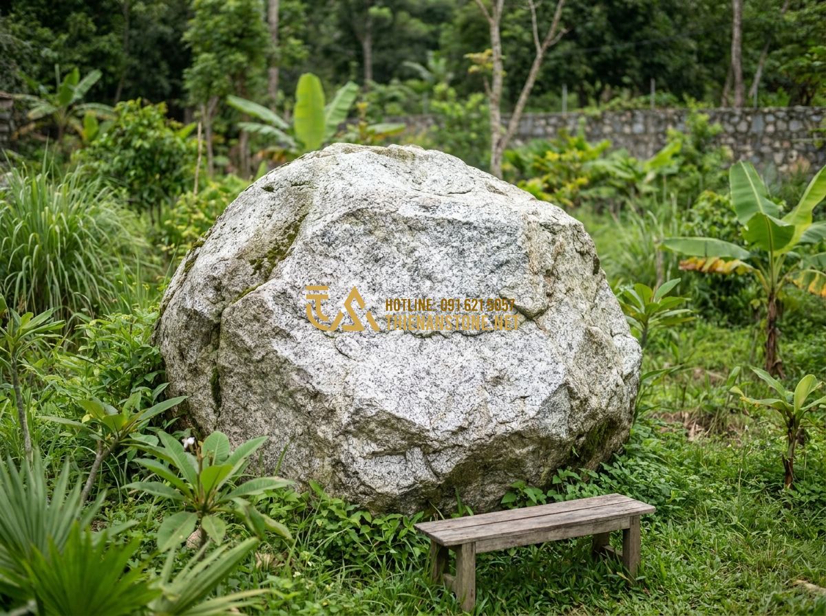 Đá Cubic 10x10, 10x10x5, 100x100x50: Bảng Kích Thước Phổ Biến & Hướng Dẫn Chọn 2026 - Tạo ảnh tiếng Anh: A stylish balcony garden of a modern penthouse, featuring 15x