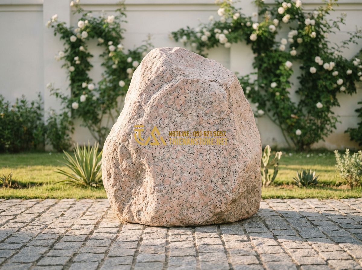 Đá Cubic Lát Sân Đẹp 2026: 130+ Mẫu Đá Cubic Bazan Granite Tự Nhiên Texture Sang Trọng - Hình 5 Đá Cubic Lát Sân Đẹp 2026: 130+ Mẫu Đá Cubic Bazan Granite Tự Nhiên Texture Sang Trọng - Tạo ảnh tiếng Anh: A stylish woman standing in her modern French-inspired villa