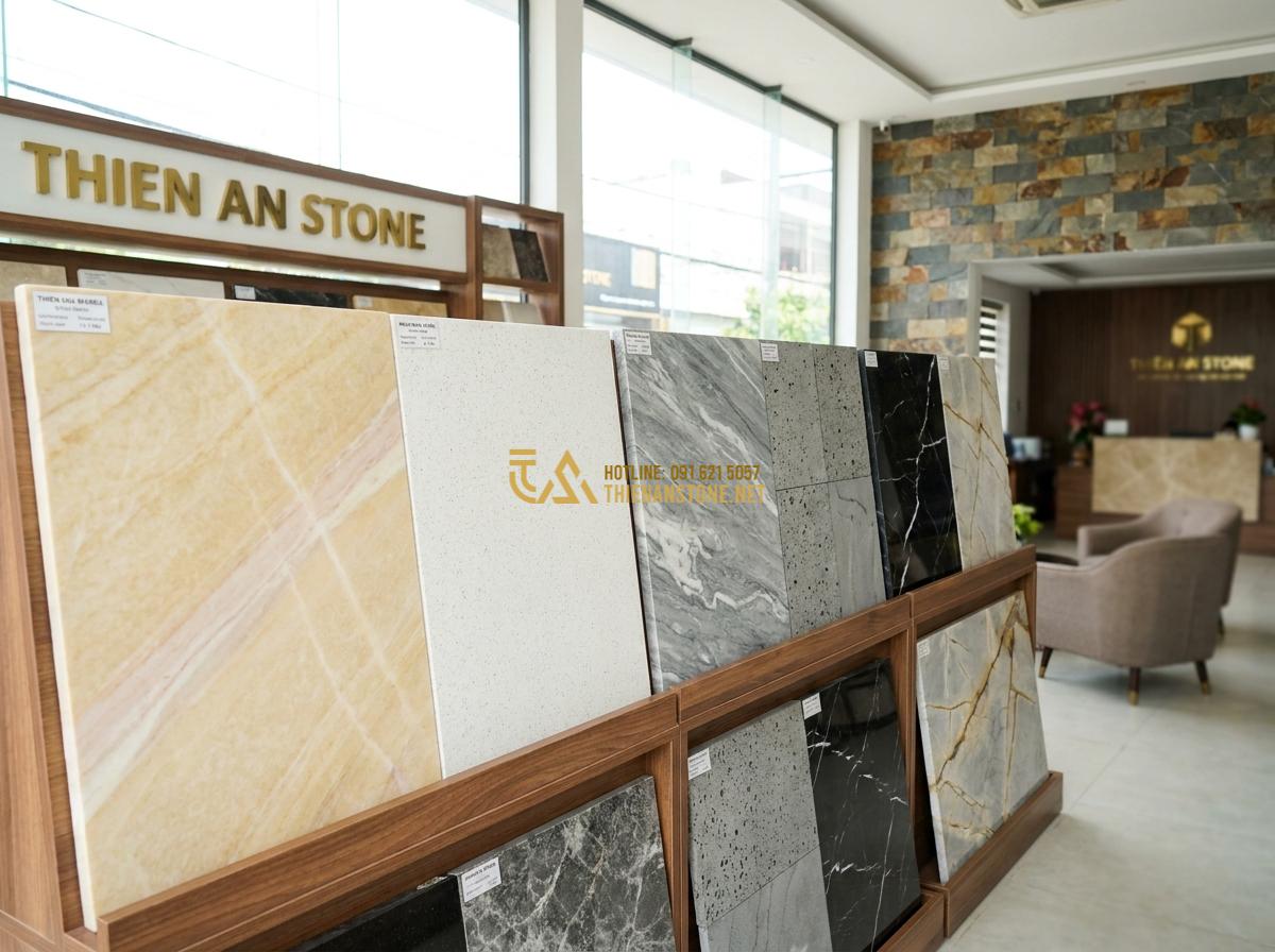 Đá Ốp Tường Mặt Tiền & Ngoài Trời Đẹp: Mẫu Đá Ốp Tường Ngoại Thất Bền Đẹp Nhất 2026 - A wide shot of a beautiful, finished modern home with stone-clad facade and well