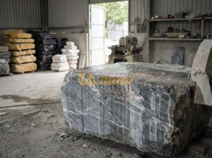 Đá Răng Lược Vàng, Đen, Trắng, Xám Ốp Tường: Đặc Điểm, Ứng Dụng & Mẫu Đẹp Nhất 2026 - Create a high-quality realistic photo of professional stone craftsmen at Thien A