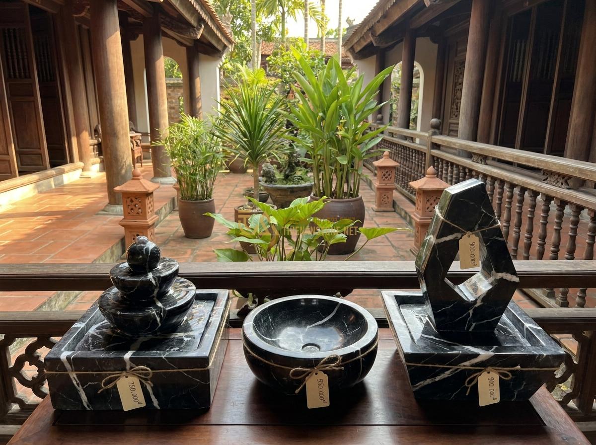 Đài Phun Nước Mini Bằng Đá Tự Nhiên: Mẫu Đẹp, Giá Rẻ Cho Không Gian Nhỏ & Để Bàn - Hình 10 Đài Phun Nước Mini Bằng Đá Tự Nhiên: Mẫu Đẹp, Giá Rẻ Cho Không Gian Nhỏ & Để Bàn - Luxury yet affordable natural stone mini fountain product lineup with price tags