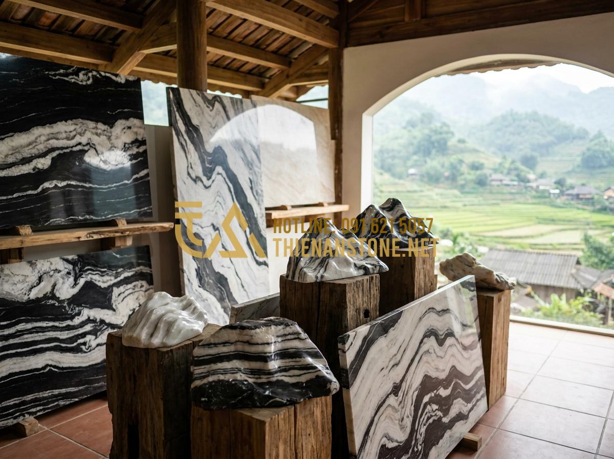 Địa Chỉ Nhận Thi Công Chiếu Rồng Đá Tại Hà Nội, Hải Phòng Và Các Tỉnh Miền Bắc - Hình 15 Địa Chỉ Nhận Thi Công Chiếu Rồng Đá Tại Hà Nội, Hải Phòng Và Các Tỉnh Miền Bắc - Professional stone company showroom in Northern Vietnam displaying certified hig
