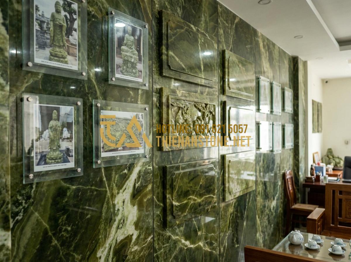 Địa Chỉ Nhận Thi Công Chiếu Rồng Đá Tại Hà Nội, Hải Phòng Và Các Tỉnh Miền Bắc - Hình 16 Địa Chỉ Nhận Thi Công Chiếu Rồng Đá Tại Hà Nội, Hải Phòng Và Các Tỉnh Miền Bắc - Customer testimonials and completed projects portfolio wall at reputable stone s