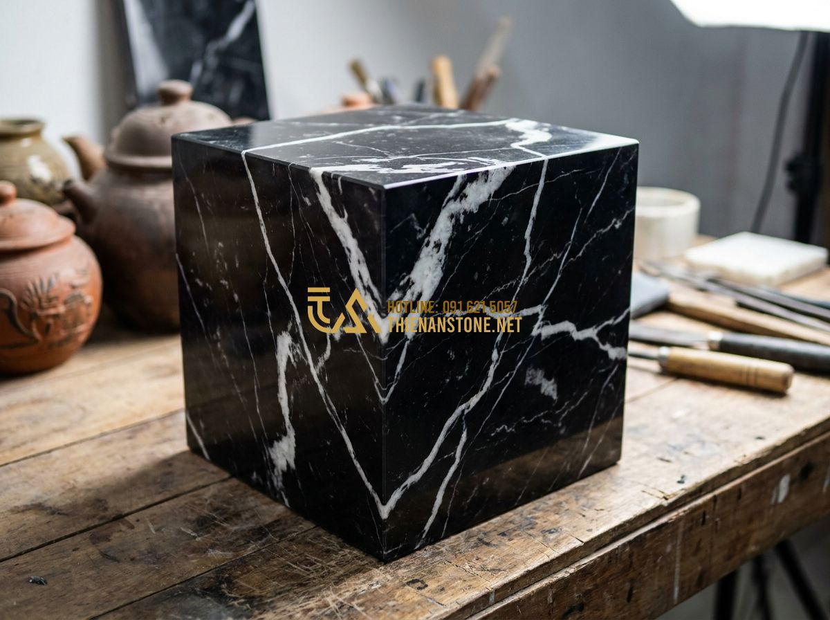 Đôn Đá Vuông Tự Nhiên Cao Cấp: Mẫu Đẹp Nhất Dùng Kê Cây Cảnh & Trang Trí Nội Thất 2026 - Hình 3 Đôn Đá Vuông Tự Nhiên Cao Cấp: Mẫu Đẹp Nhất Dùng Kê Cây Cảnh & Trang Trí Nội Thất 2026 - Tạo ảnh tiếng Anh: Collage of different natural stone types for pedestals: Blue