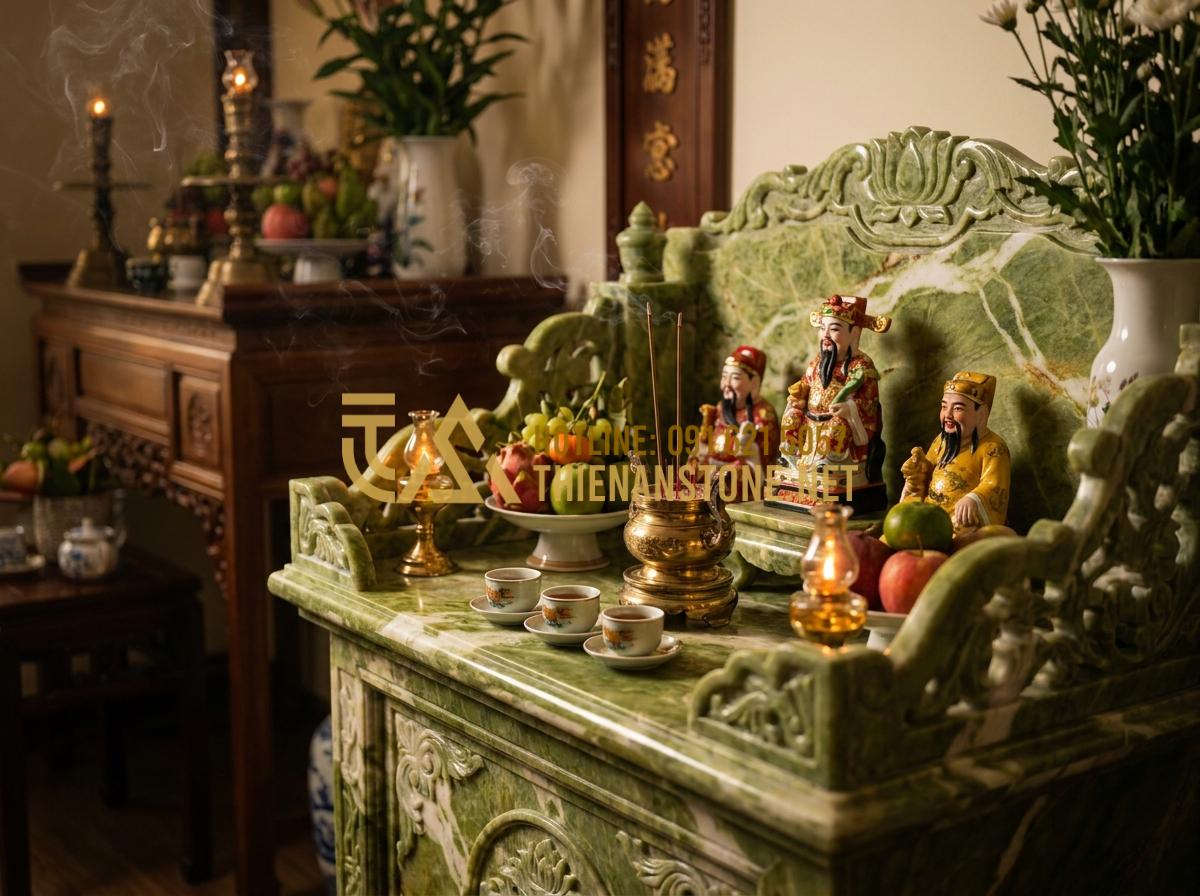 Giải Mã Giấc Mơ Thấy Bàn Thờ Thần Tài Đánh Con Gì Và Điềm Báo Cát Hung? - Hình 1 Giải Mã Giấc Mơ Thấy Bàn Thờ Thần Tài Đánh Con Gì Và Điềm Báo Cát Hung? - Tạo ảnh tiếng Anh: A high-end, realistic photo of a traditional Vietnamese spiri