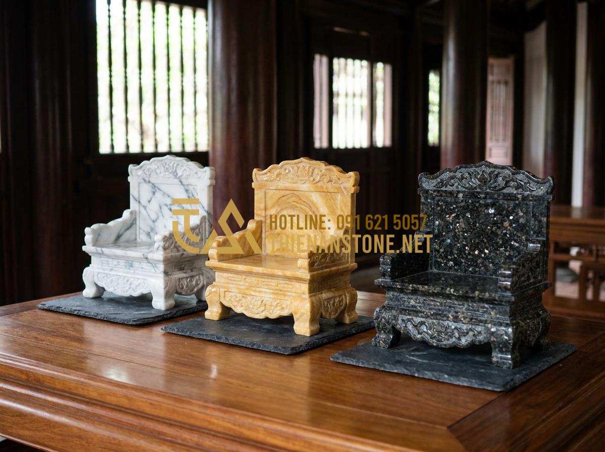 Giải Mã Giấc Mơ Thấy Bàn Thờ Thần Tài Đánh Con Gì Và Điềm Báo Cát Hung? - Hình 7 Giải Mã Giấc Mơ Thấy Bàn Thờ Thần Tài Đánh Con Gì Và Điềm Báo Cát Hung? - Tạo ảnh tiếng Anh: A comparison layout showing different types of natural stones