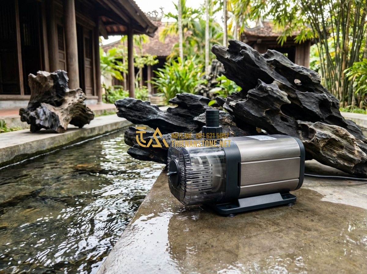 Hệ Thống Lọc Hồ Cá Koi: Thi Công & Lựa Chọn Thiết Bị Đúng Kỹ Thuật - A high-quality, modern energy-saving water pump specifically designed for Koi po