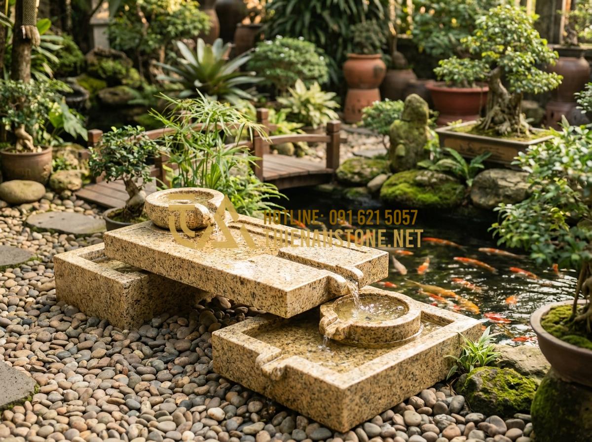Hướng Dẫn Cách Lắp Đặt Và Xử Lý Khay Trà Đá Thoát Nước Luôn Khô Thoáng - Beautiful garden landscape with integrated pebble stone tea tray drainage system