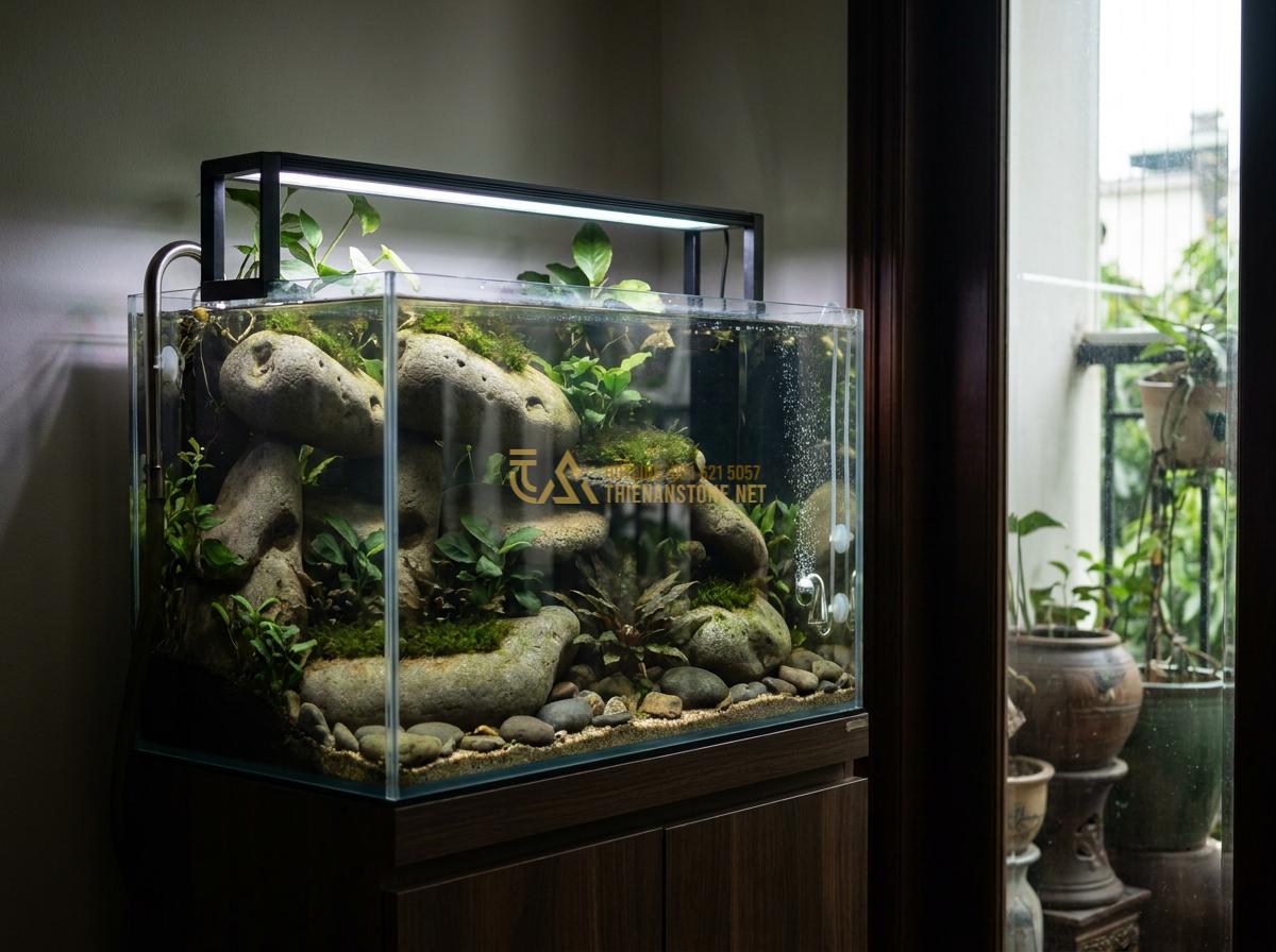 Hướng Dẫn Setup Bể Thủy Sinh & Hồ Biotop Đá Cuội Từ A-Z Cho Người Mới - Advanced aquascaping techniques on pebble biotop tanks including layered hardsca