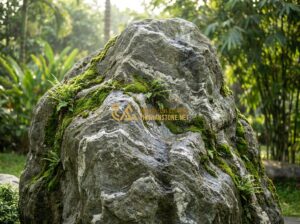 Review Giá Đá Cảnh Tự Nhiên Năm 2024: Từ Đá Mini Đến Đá Lớn Sân Vườn - An artistic close-up photograph of a natural landscape stone with intricate whit