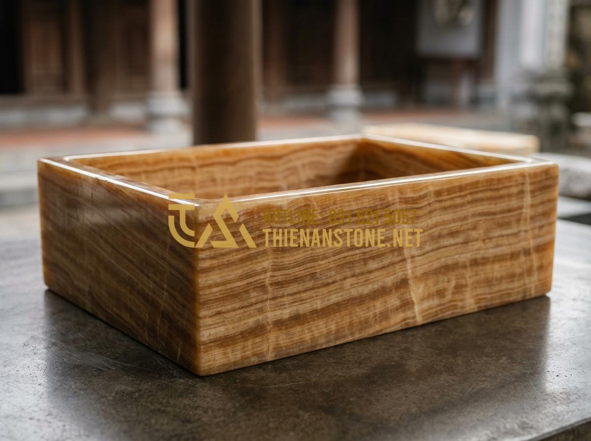 So Sánh Bàn Thờ Công Giáo Bằng Đá Và Gỗ: Lựa Chọn Nào Bền Đẹp Vĩnh Cửu? - Tạo ảnh tiếng Anh: [A professional consultant at a stone gallery showing a Catho