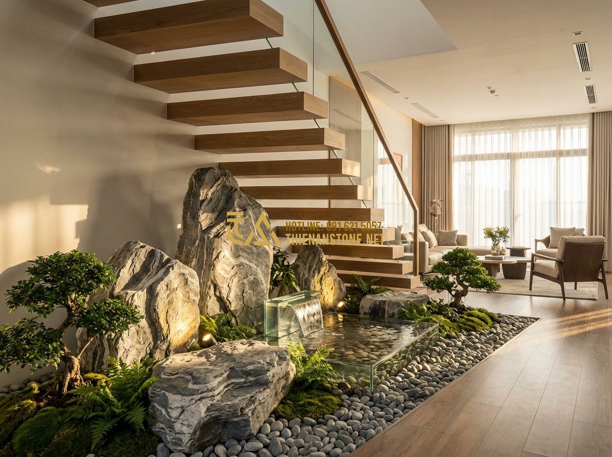 Tiểu Cảnh Phòng Khách Đẹp - Ý Tưởng Trang Trí Góc Nhà Hiện Đại - Hình 1 Tiểu Cảnh Phòng Khách Đẹp - Ý Tưởng Trang Trí Góc Nhà Hiện Đại - Tạo ảnh tiếng Anh: A luxury modern living room featuring a sophisticated indoor