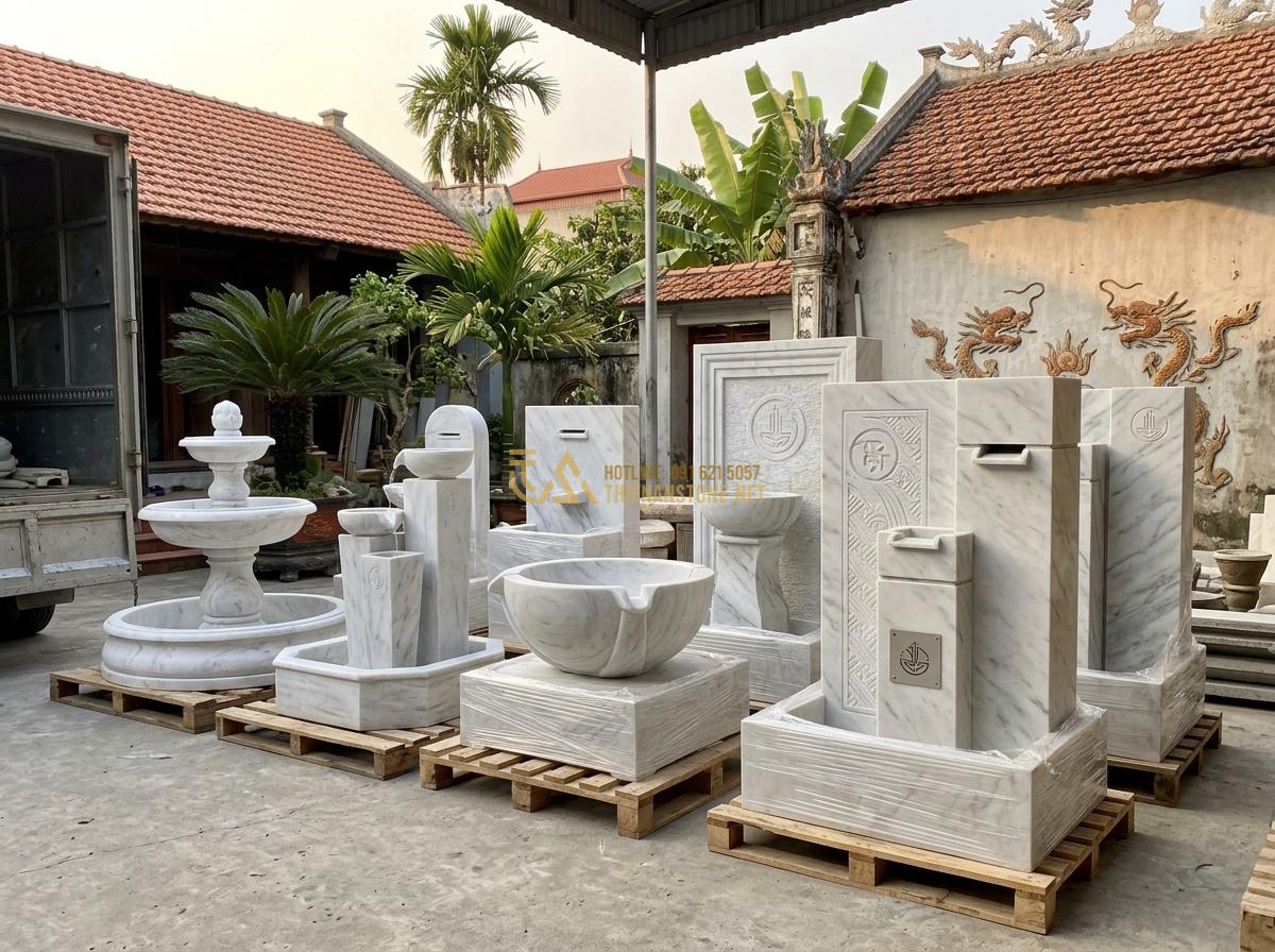 Top 15 Mẫu Ang Nước Bằng Đá Đẹp Nhất 2026 Cho Phong Thủy & Tiểu Cảnh Sân Vườn - Hình 26 Top 15 Mẫu Ang Nước Bằng Đá Đẹp Nhất 2026 Cho Phong Thủy & Tiểu Cảnh Sân Vườn - High-end stone water features collection ready for delivery with company brandin