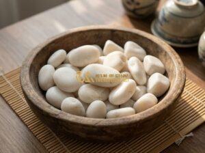 Top Ứng Dụng Sỏi Quay Trong Trang Trí Nội Ngoại Thất Hot Trend Hiện Nay - Tạo ảnh tiếng Anh: A high-quality close-up shot of various sizes of tumbled ston