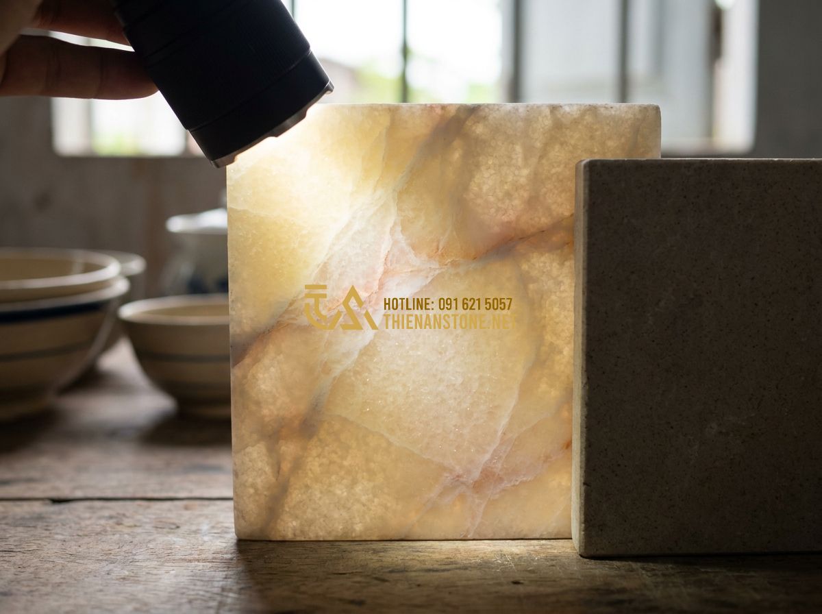 Ưu Nhược Điểm Lục Bình Đá Tự Nhiên So Với Lục Bình Đá Non Nước & Các Loại Khác - An outdoor terrace of a white neoclassical villa. The railing is made of high-qu