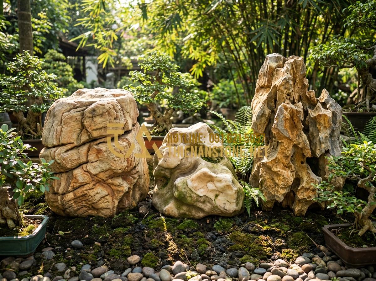 Vì Sao Đá Cổ Thạch Nghệ An Lại Được Giới Chơi Cây Cảnh Săn Lùng? - Hình 13 Vì Sao Đá Cổ Thạch Nghệ An Lại Được Giới Chơi Cây Cảnh Săn Lùng? - Side-by-side comparison chart visual of Nghe An ancient stone vs other stones li