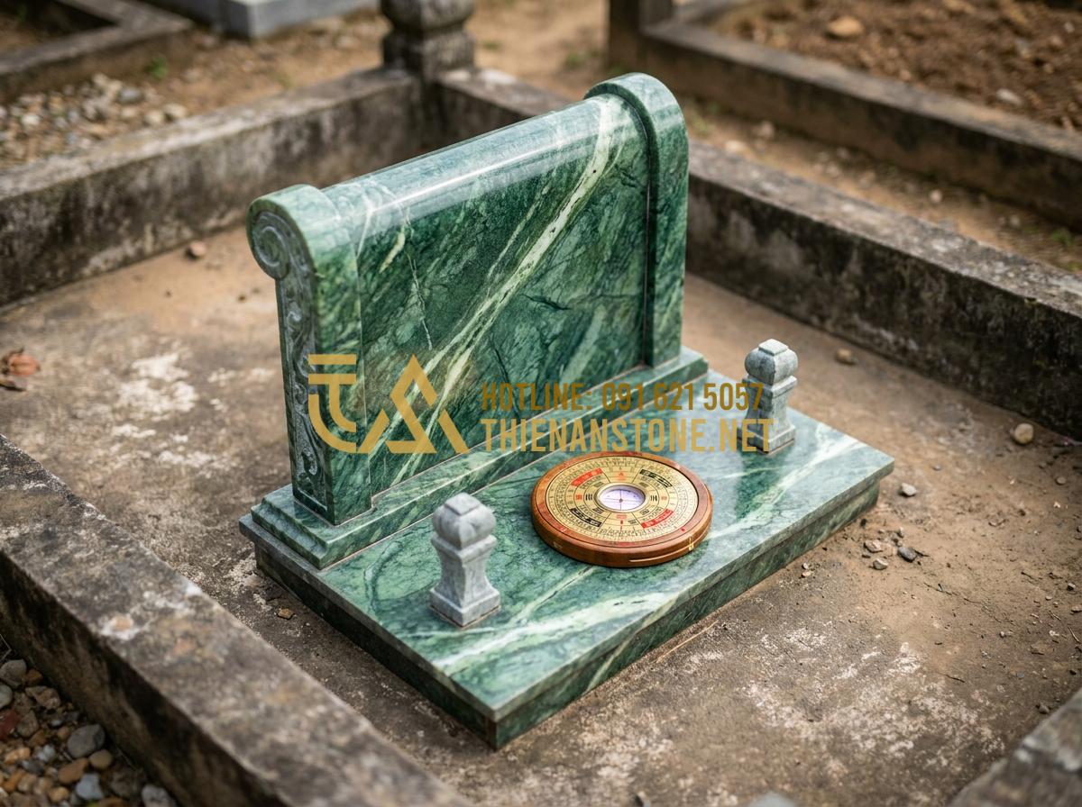 Ý Nghĩa Cuốn Thư Đá Bình Phong Trong Văn Hóa Tâm Linh Và Cách Đặt Chuẩn - Hình 12 Ý Nghĩa Cuốn Thư Đá Bình Phong Trong Văn Hóa Tâm Linh Và Cách Đặt Chuẩn - Precise installation diagram of cuon thu da in traditional Vietnamese tomb with