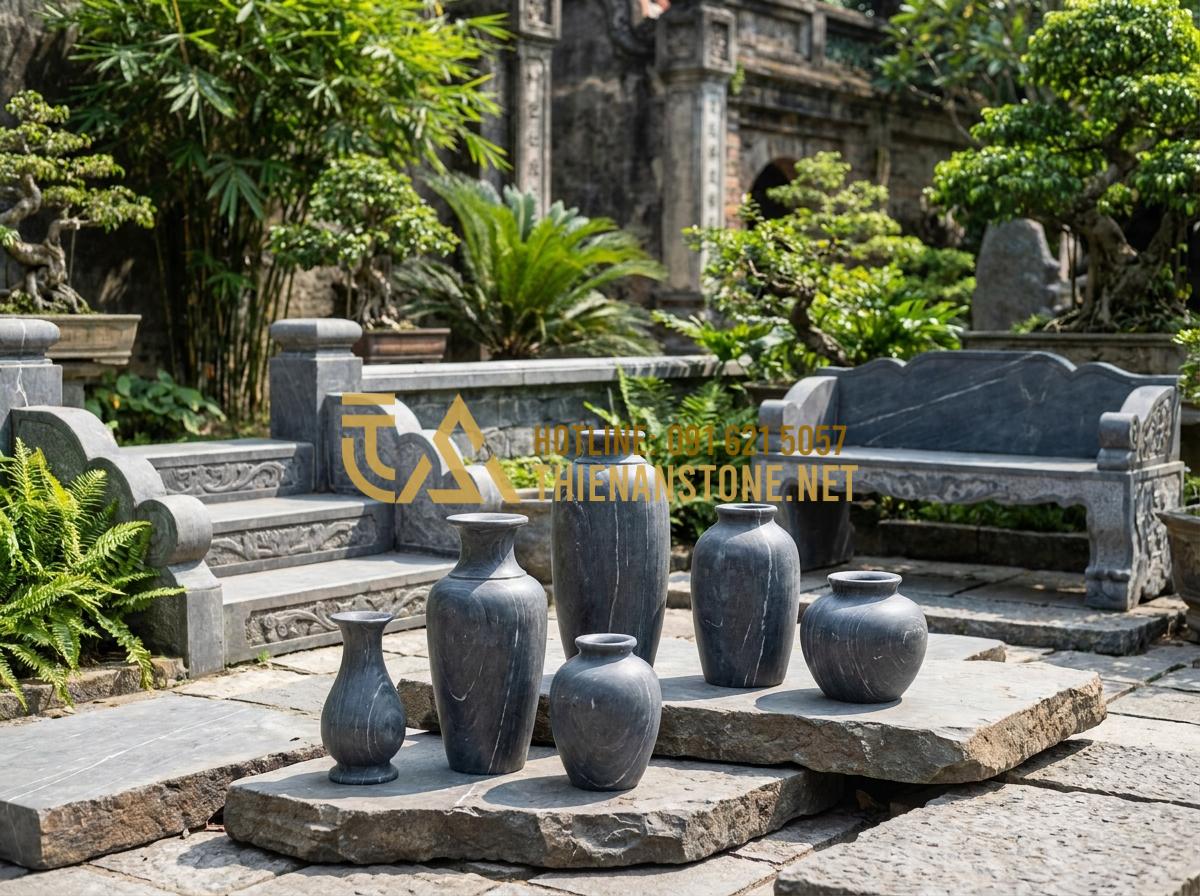 Ý Nghĩa Phong Thủy Của Lọ Hoa Đá: Cách Chọn Màu Đá Hợp Mệnh Thu Hút Tài Lộc - Professional landscape stone products including elegant flower vases from Thien